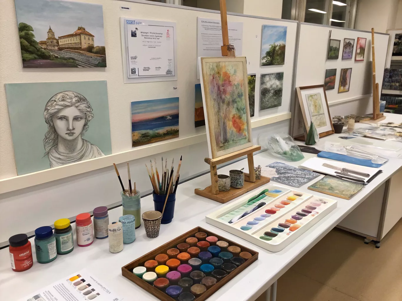 Materialen en werk van deelnemers