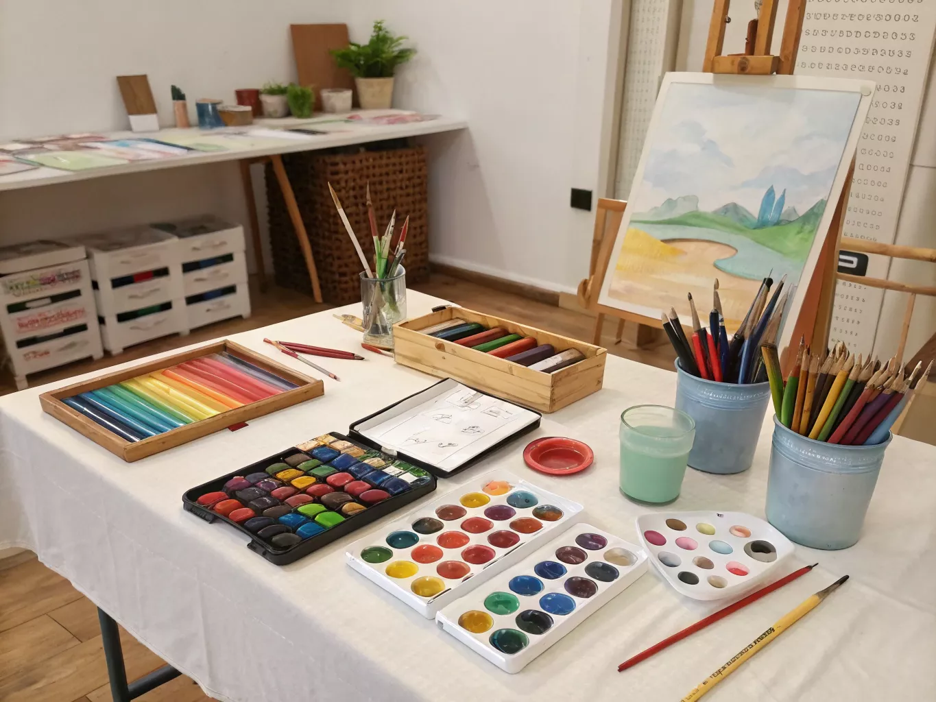 Materialen klaar voor een sessie